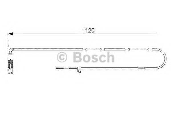 BOSCH 1987473010 Сигналізатор, знос гальмівних колодок