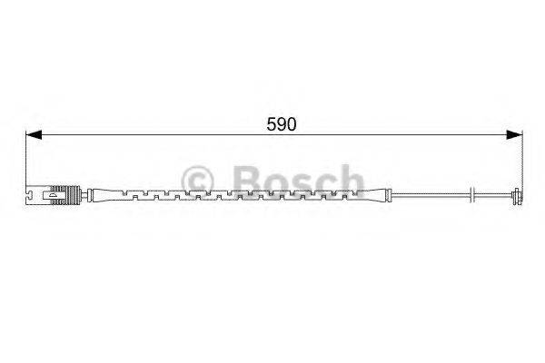 BOSCH 1987473042 Сигналізатор, знос гальмівних колодок