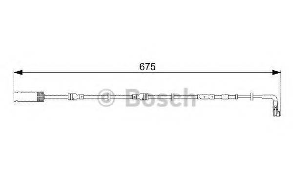 BOSCH 1987473051 Сигналізатор, знос гальмівних колодок