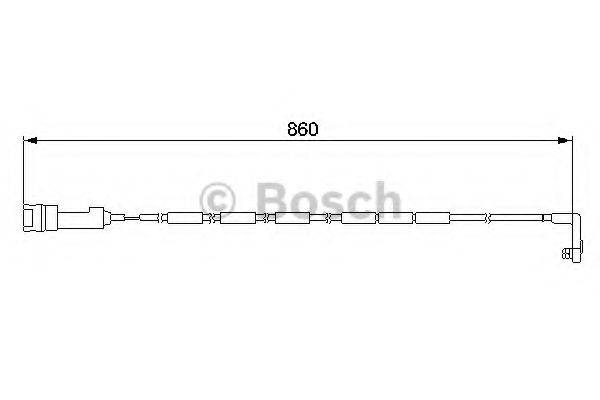 BOSCH 1987474922 Сигналізатор, знос гальмівних колодок