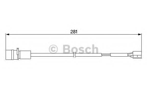 BOSCH 1987474924 Сигналізатор, знос гальмівних колодок