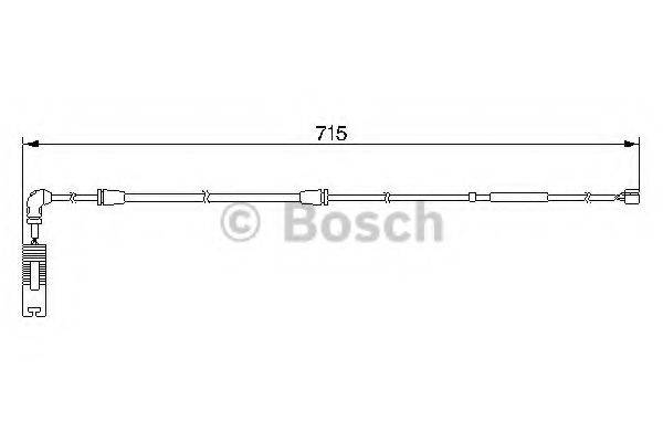 BOSCH 1987474946 Сигналізатор, знос гальмівних колодок