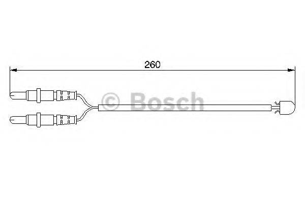 BOSCH 1987474975 Сигналізатор, знос гальмівних колодок