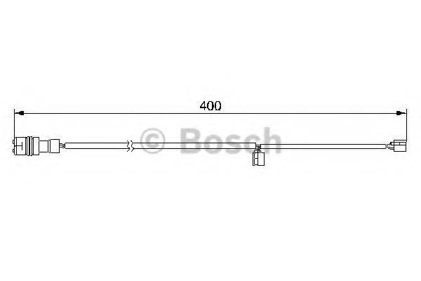 BOSCH 1987474989 Сигналізатор, знос гальмівних колодок