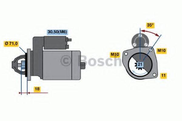 BOSCH 0001107082 Стартер