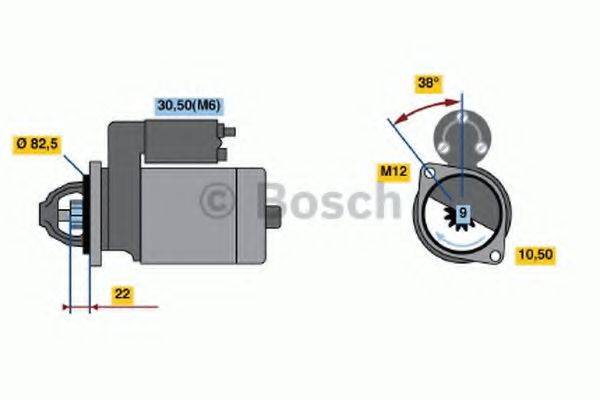 BOSCH 0001108151 Стартер