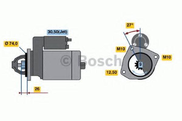 BOSCH 0001108228 Стартер