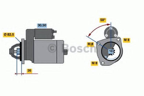 BOSCH 0001110025 Стартер