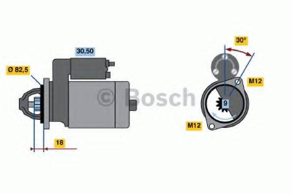 BOSCH 0001110122 Стартер