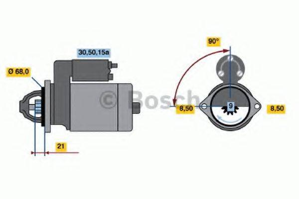 BOSCH 0001112008 Стартер