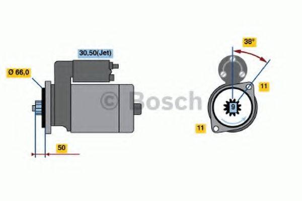 BOSCH 0001124022 Стартер