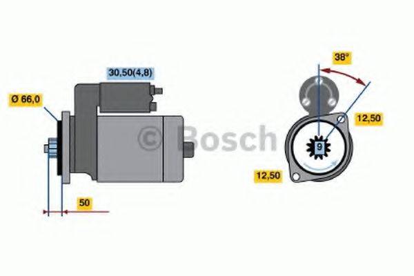 BOSCH 0001124026 Стартер