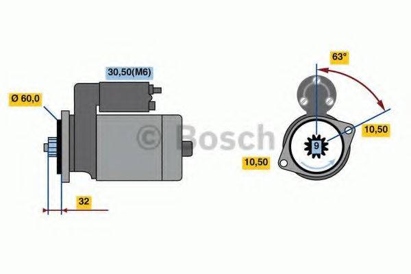 BOSCH 0001125613 Стартер