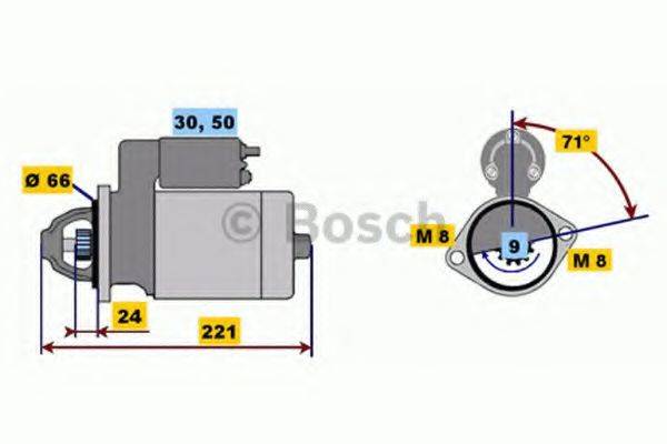 BOSCH 0001208507 Стартер