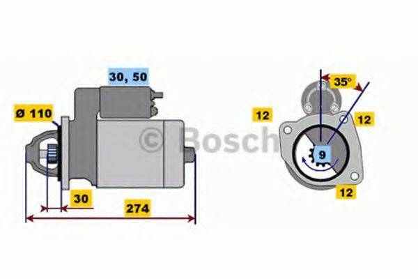 BOSCH 0001218167 Стартер