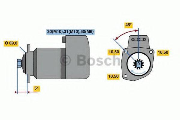 BOSCH 0001416047 Стартер