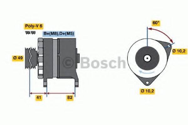 BOSCH 0120468005 Генератор