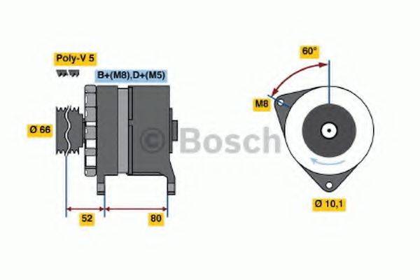 BOSCH 0120468108 Генератор