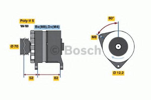 BOSCH 0120468126 Генератор