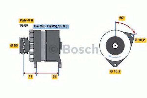 BOSCH 0120468127 Генератор