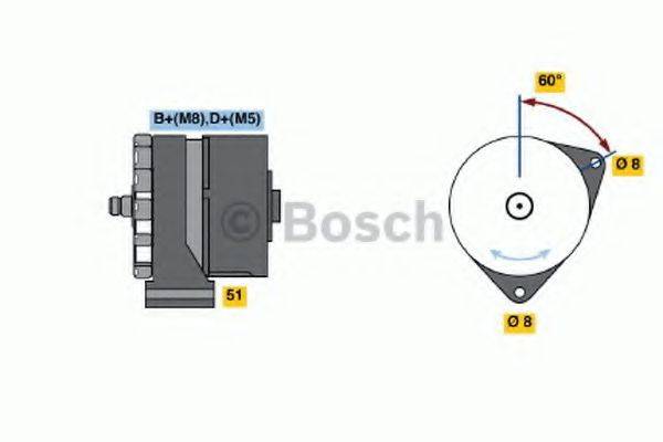 BOSCH 0120489473 Генератор