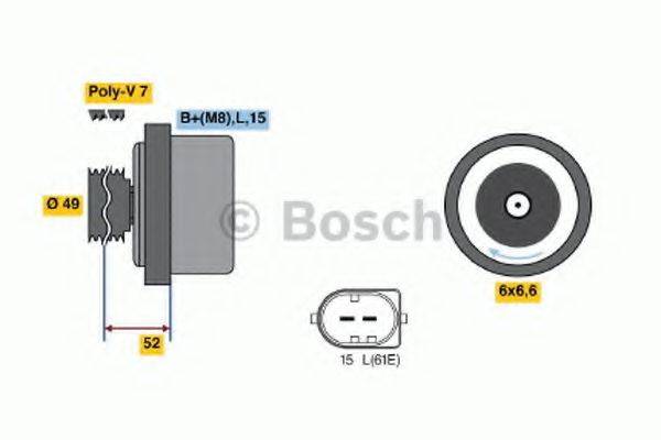 BOSCH 01220AA1J0 Генератор