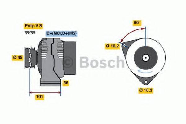 BOSCH 0123510004 Генератор