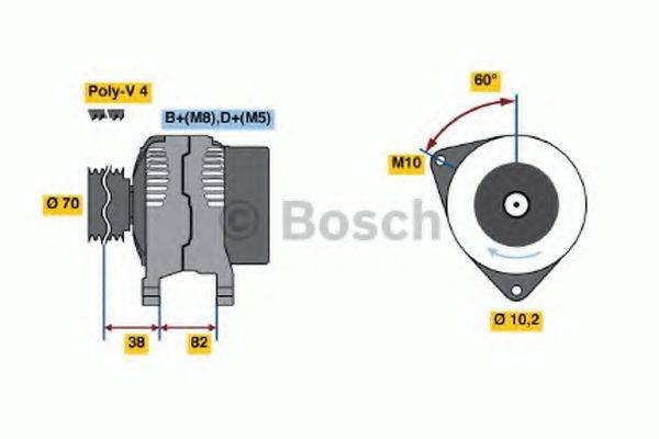 BOSCH 0123510015 Генератор