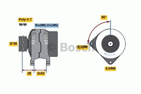 BOSCH 0123510037 Генератор