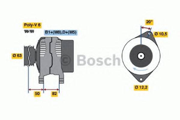 BOSCH 0124215002 Генератор