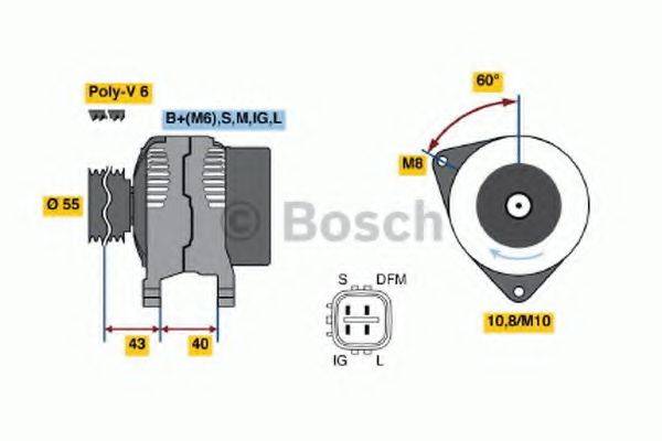 BOSCH 0986042660 Генератор