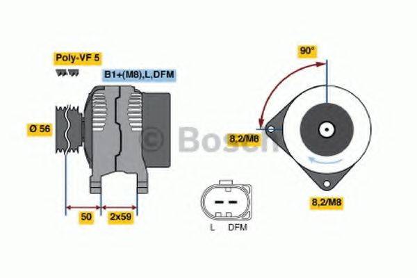 BOSCH 0124325014 Генератор