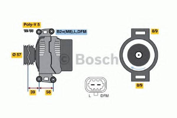 BOSCH 0124425019 Генератор