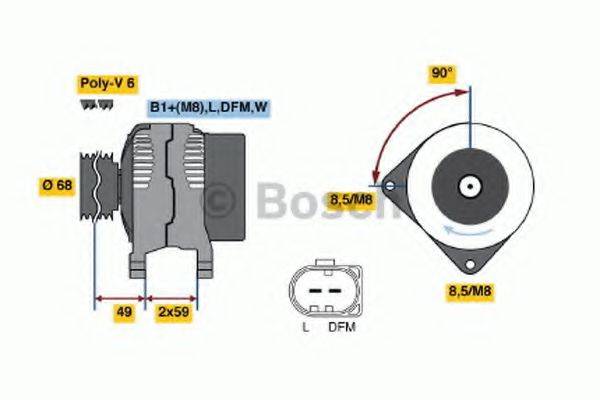 BOSCH 0124515035 Генератор