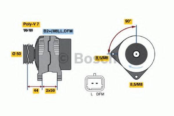 BOSCH 0124525044 Генератор