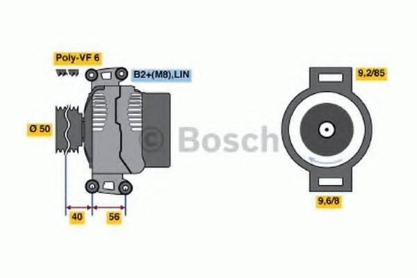 BOSCH 0124625033 Генератор