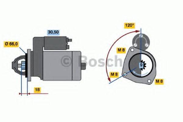 BOSCH 0986010260 Стартер