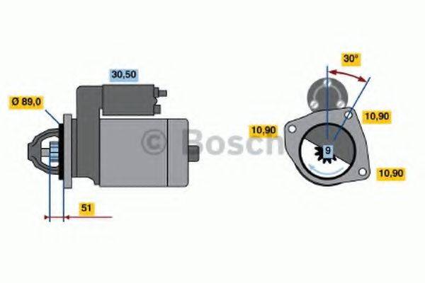 BOSCH 0986012950 Стартер