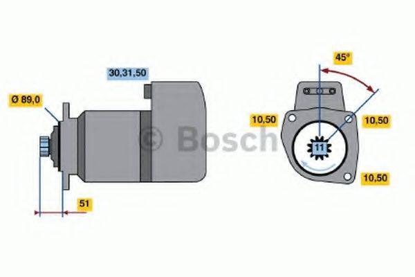 BOSCH 0986011520 Стартер