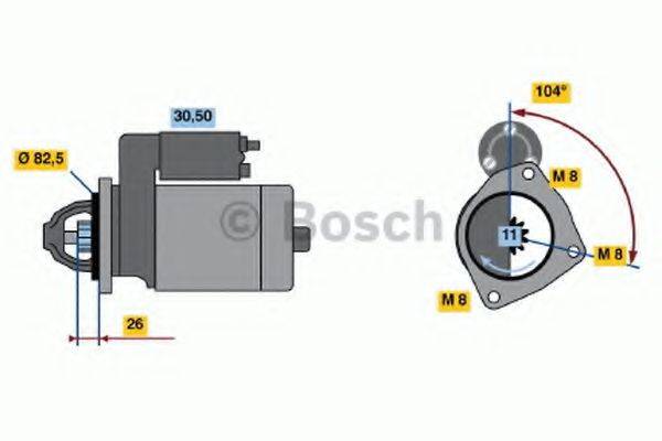 BOSCH 0986011910 Стартер