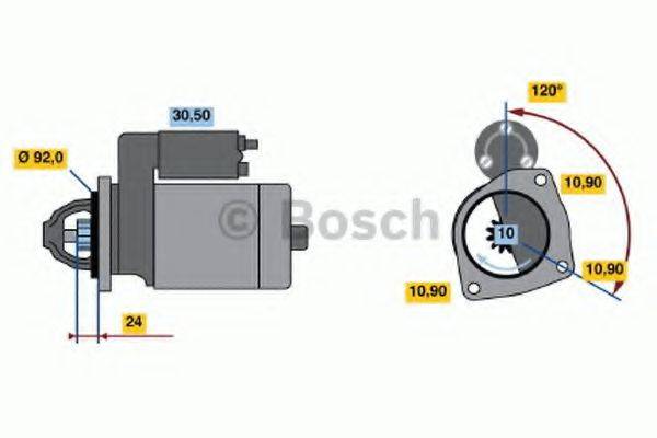 BOSCH 0986013180 Стартер