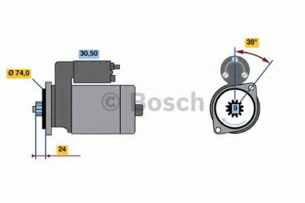 BOSCH 0986013571 Стартер