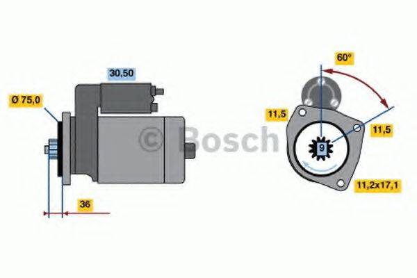 BOSCH 0986013581 Стартер