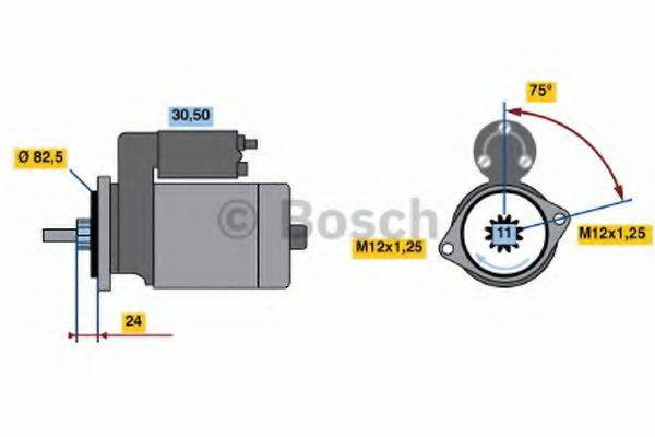 BOSCH 0986013991 Стартер