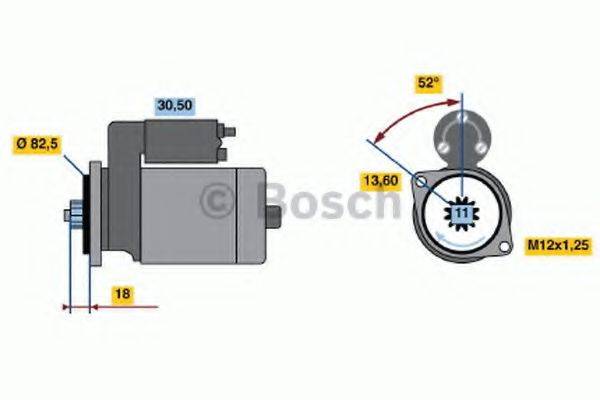 BOSCH 0986015331 Стартер