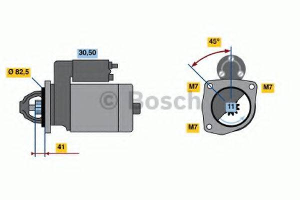 BOSCH 0986015401 Стартер