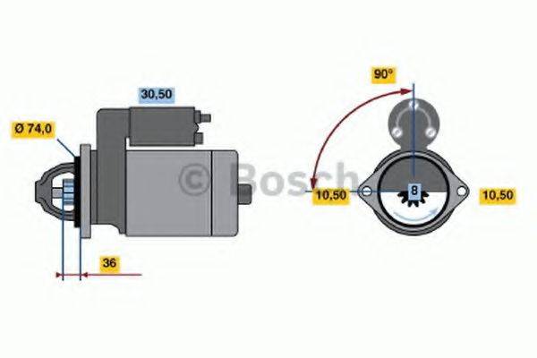 BOSCH 0986015781 Стартер