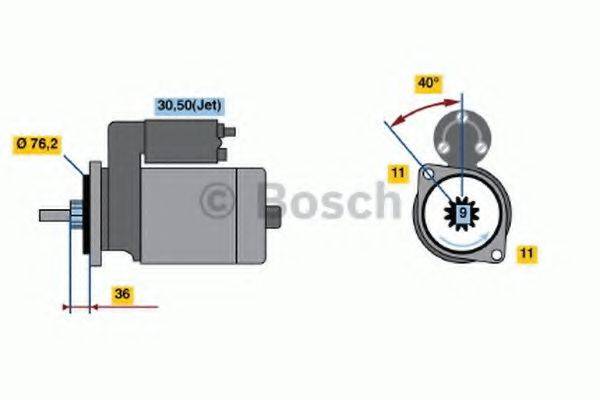 BOSCH 0986015970 Стартер