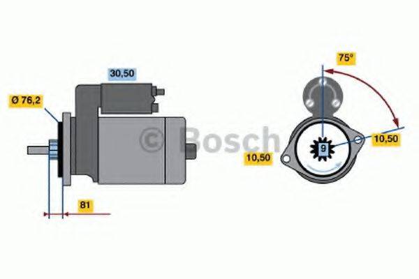 BOSCH 0986016250 Стартер