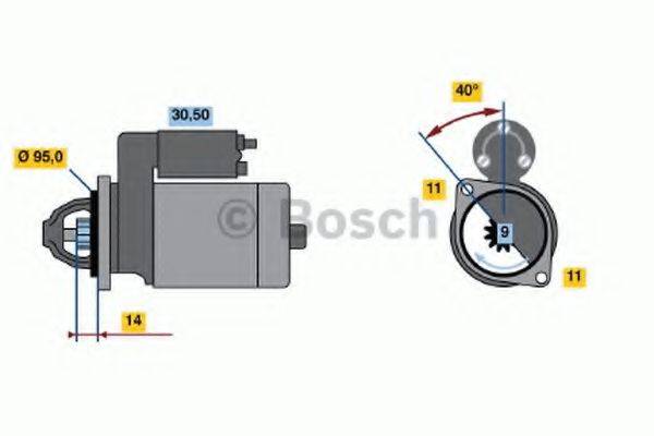 BOSCH 0986016740 Стартер